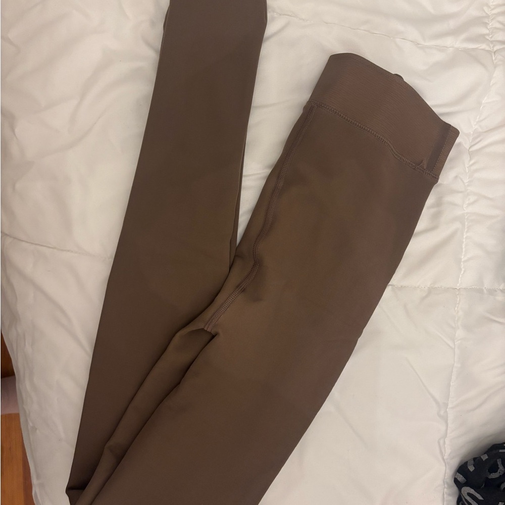 NWOT Brown Fleece Lined Tights